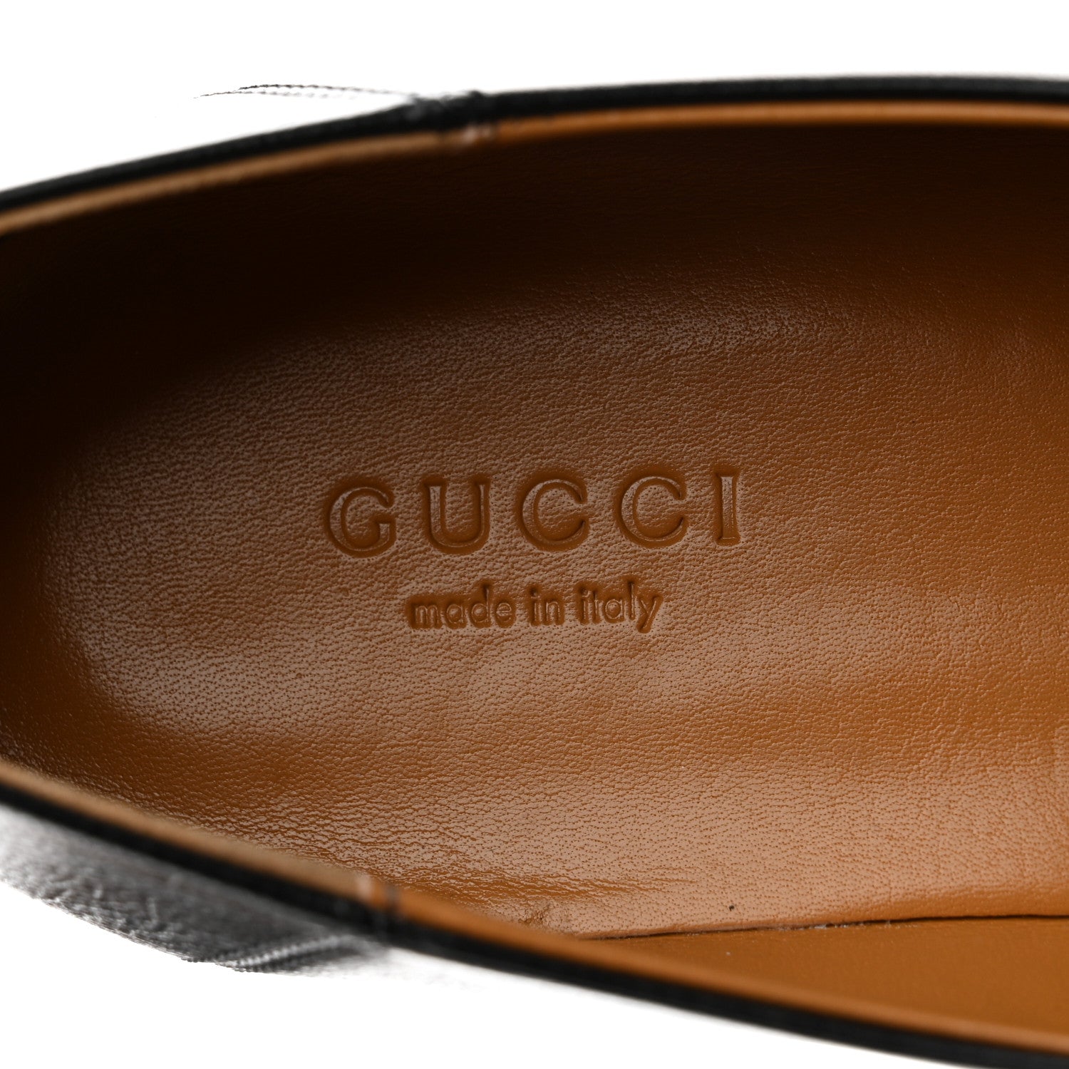 Gucci Goatskin Womens Horsebit Mid-Heel Loafers 37 Black 6 of 9
