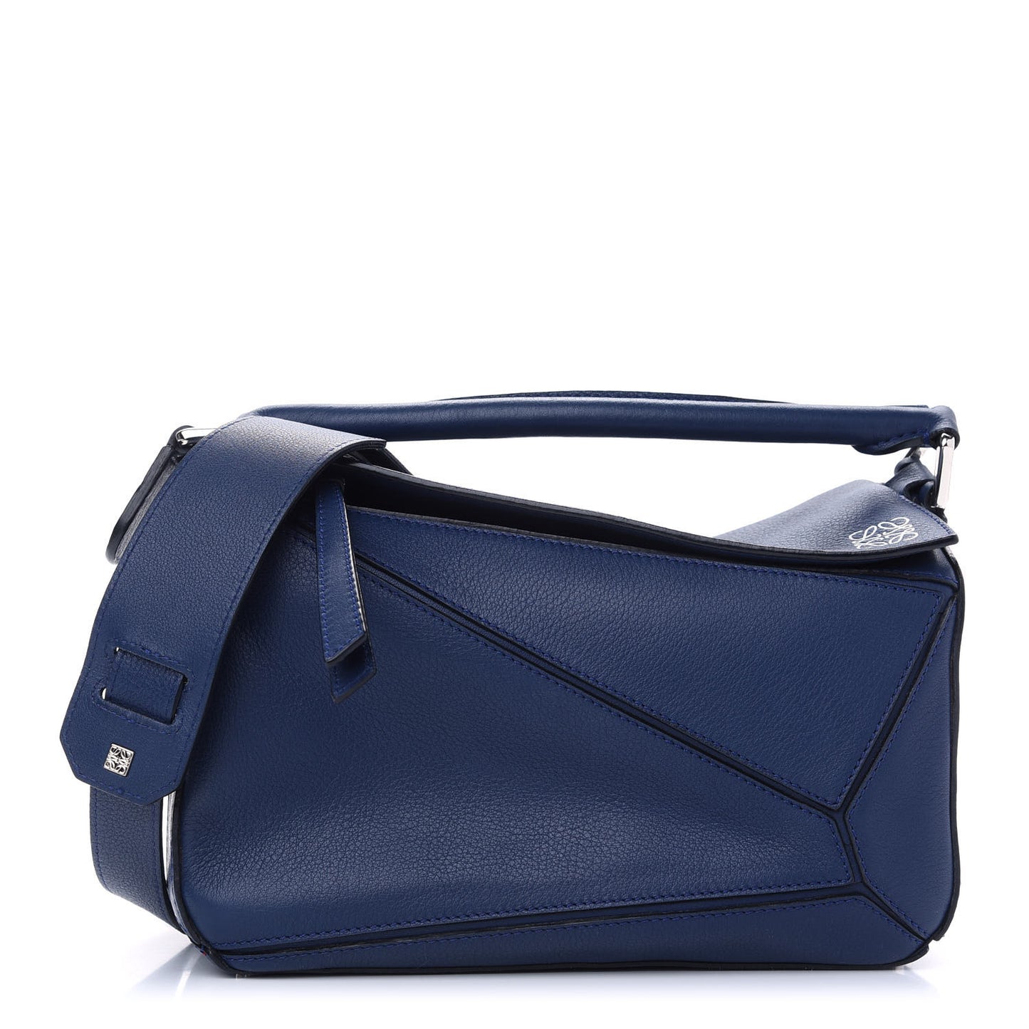 Calfskin Small Puzzle Bag Marine