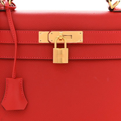 Hermes Epsom Kelly Sellier 28 Rouge Casaque 8 of 16
