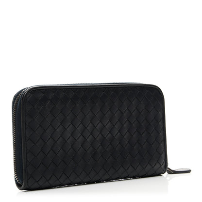 Bottega Veneta Nappa Intrecciato Zip Around Wallet Black 5 of 16