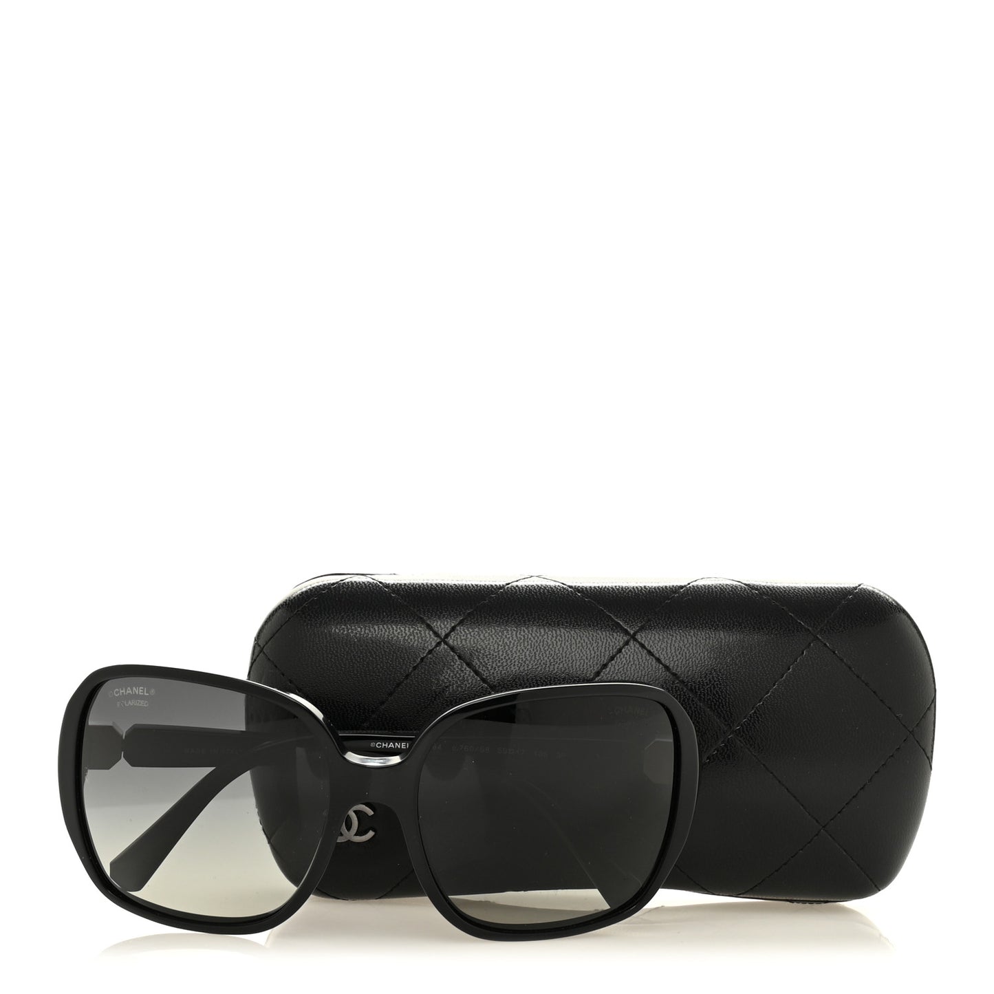 Acetate Square CC Sunglasses 5284 Black