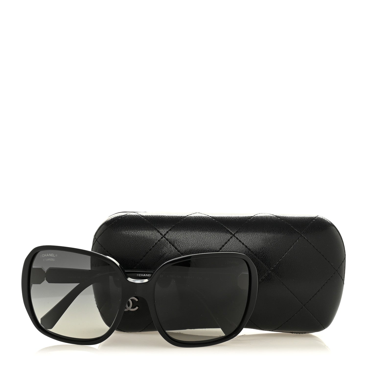 Chanel Acetate Square CC Sunglasses 5284 Black 8 of 8