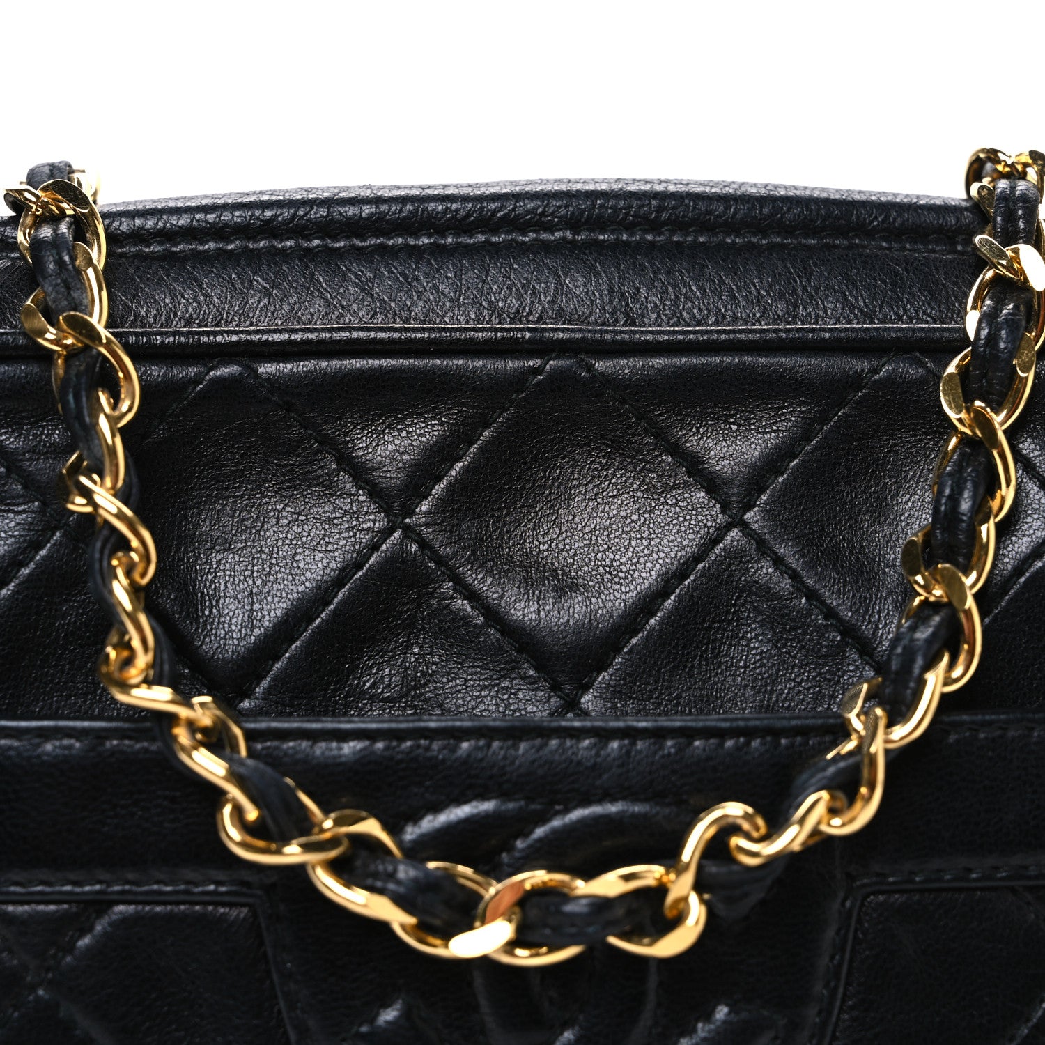 Chanel Lambskin Quilted CC Tassel Camera Case Black 11 of 13