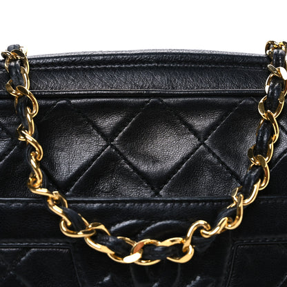 Chanel Lambskin Quilted CC Tassel Camera Case Black 11 of 13