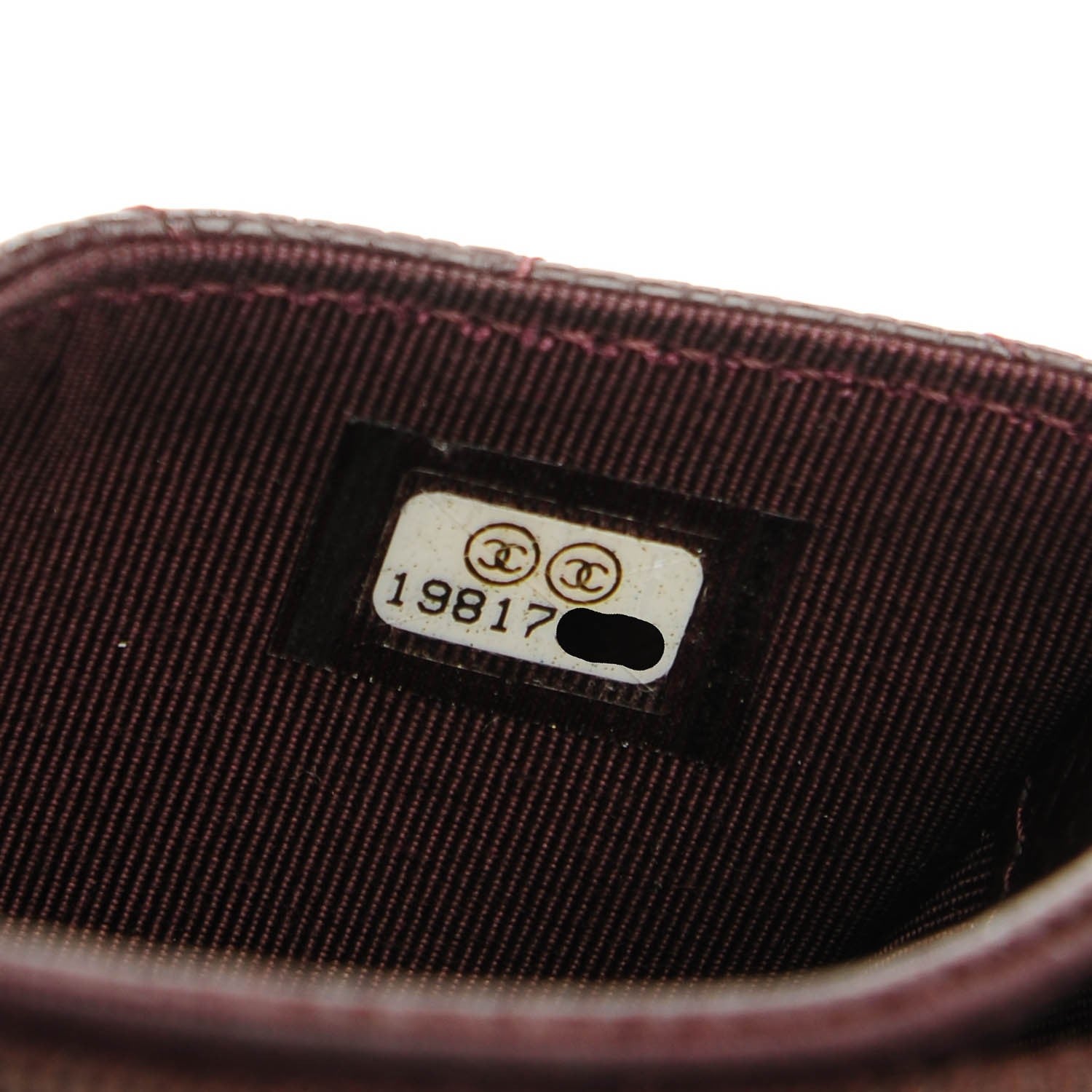 Chanel Caviar Quilted Small Flap Wallet Burgundy 8 of 8
