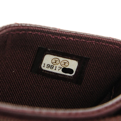 Chanel Caviar Quilted Small Flap Wallet Burgundy 8 of 8