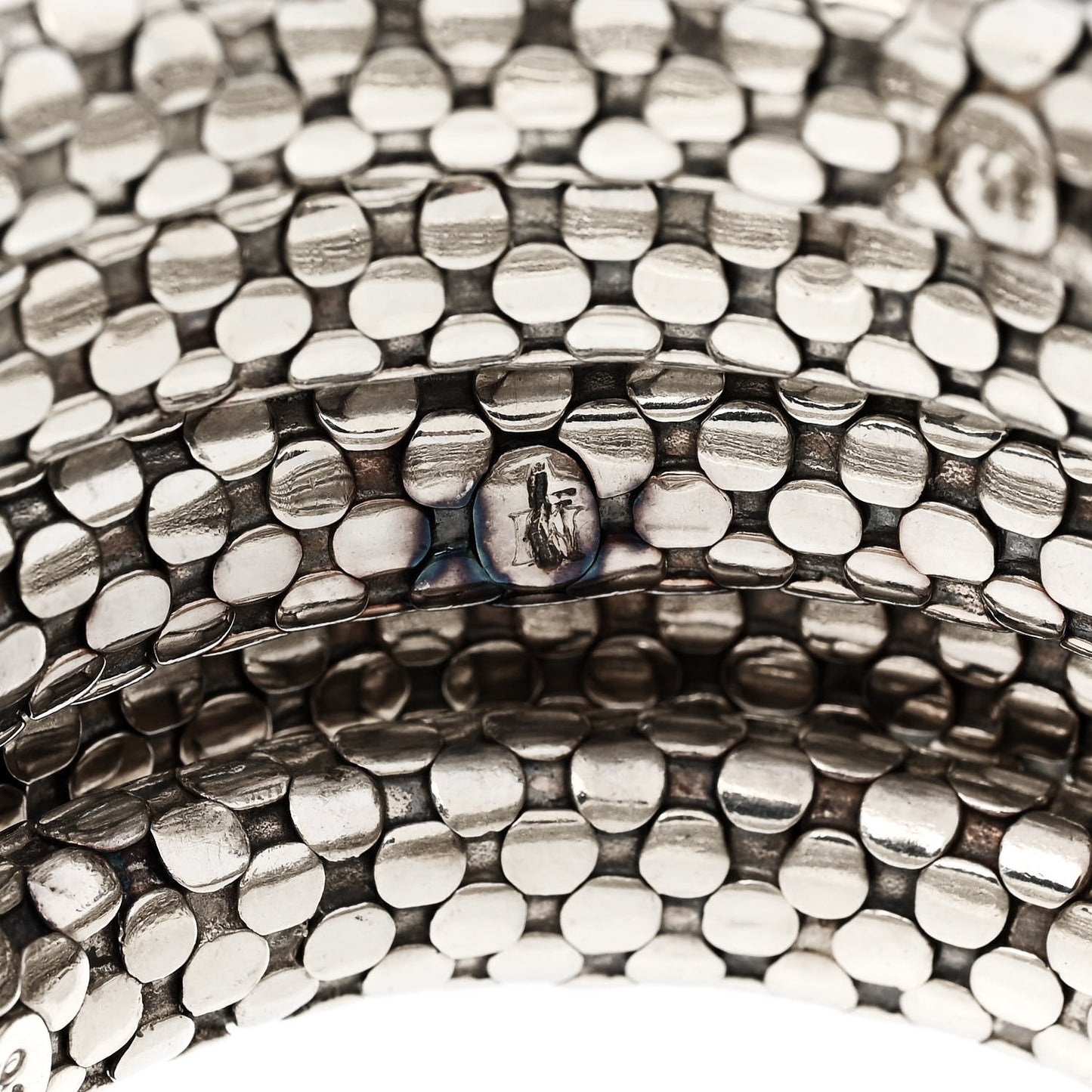 Sterling Silver Dot Four Coil Bracelet