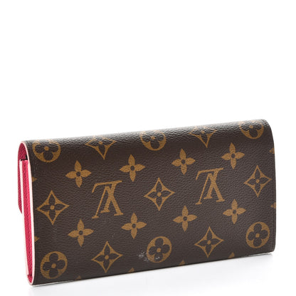 Louis Vuitton Monogram Bloom Flower Emilie Wallet 3 of 7