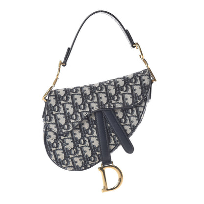 Christian Dior Oblique Mini Saddle Bag Blue 1 of 11