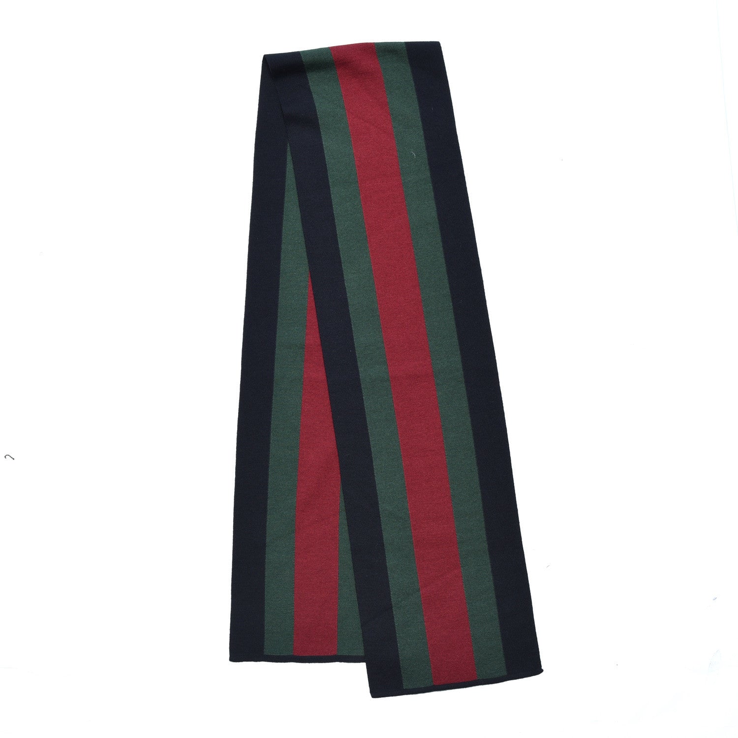 Gucci Silk Wool Web Scarf Black 3 of 4