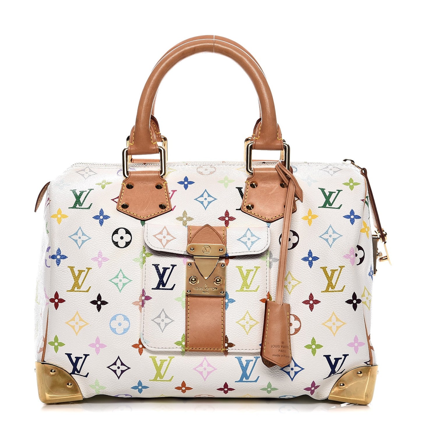 Monogram Multicolor Speedy 30 White