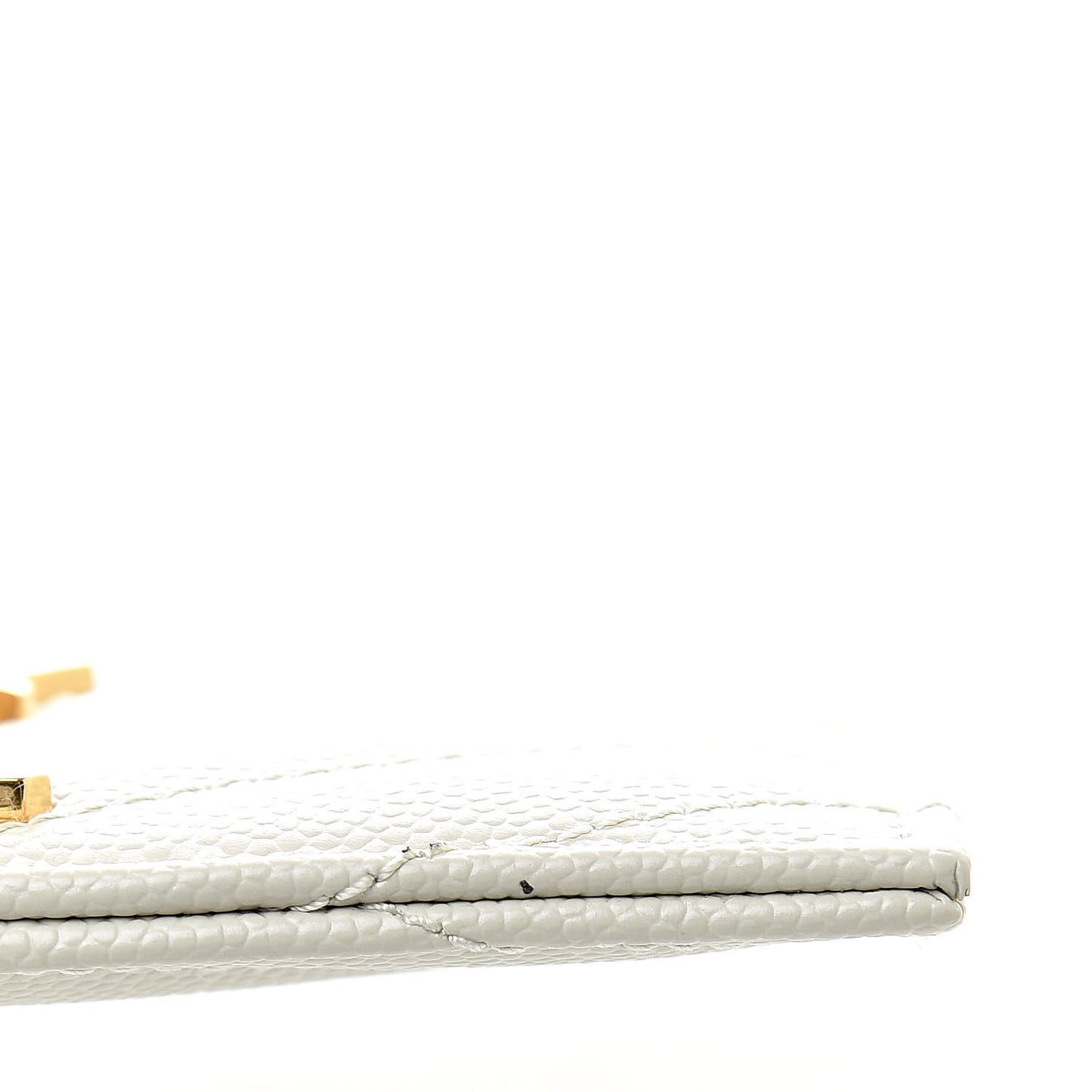 Grain De Poudre Matelasse Chevron Card Case Crema Soft