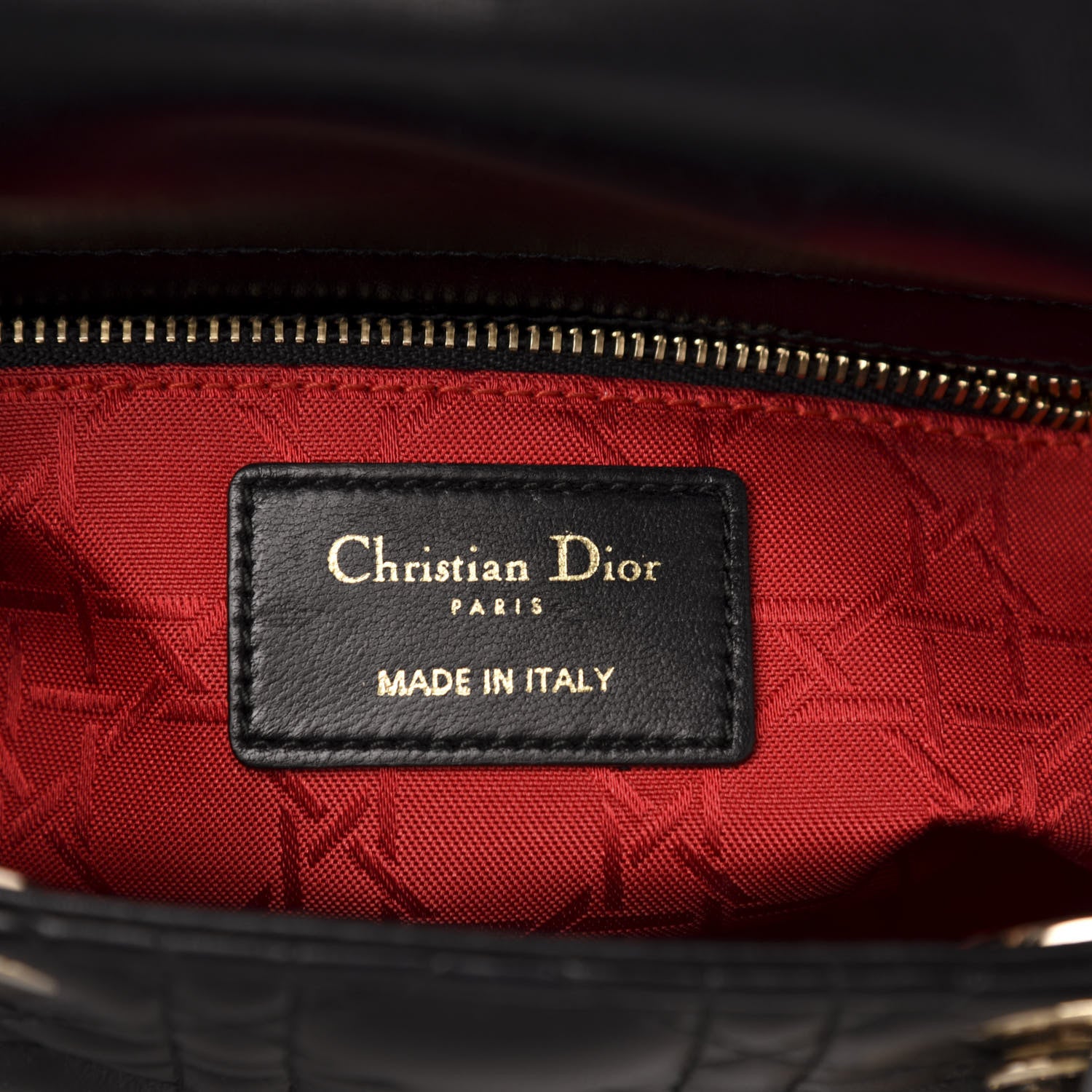 Christian Dior Lambskin Cannage Small Lucky Badges My Lady Dior Black 6 of 13