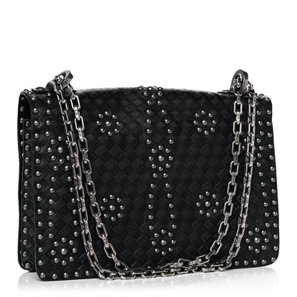 Christian Dior Calfskin Studded Dio(r)evolution Flap Bag Black 2 of 8