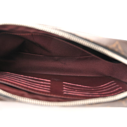 Louis Vuitton Monogram Macassar Kasai Clutch Black 5 of 10