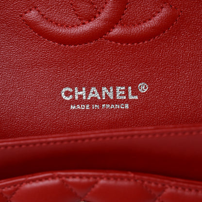 Chanel Lambskin Quilted Medium Double Flap Red 6 of 9