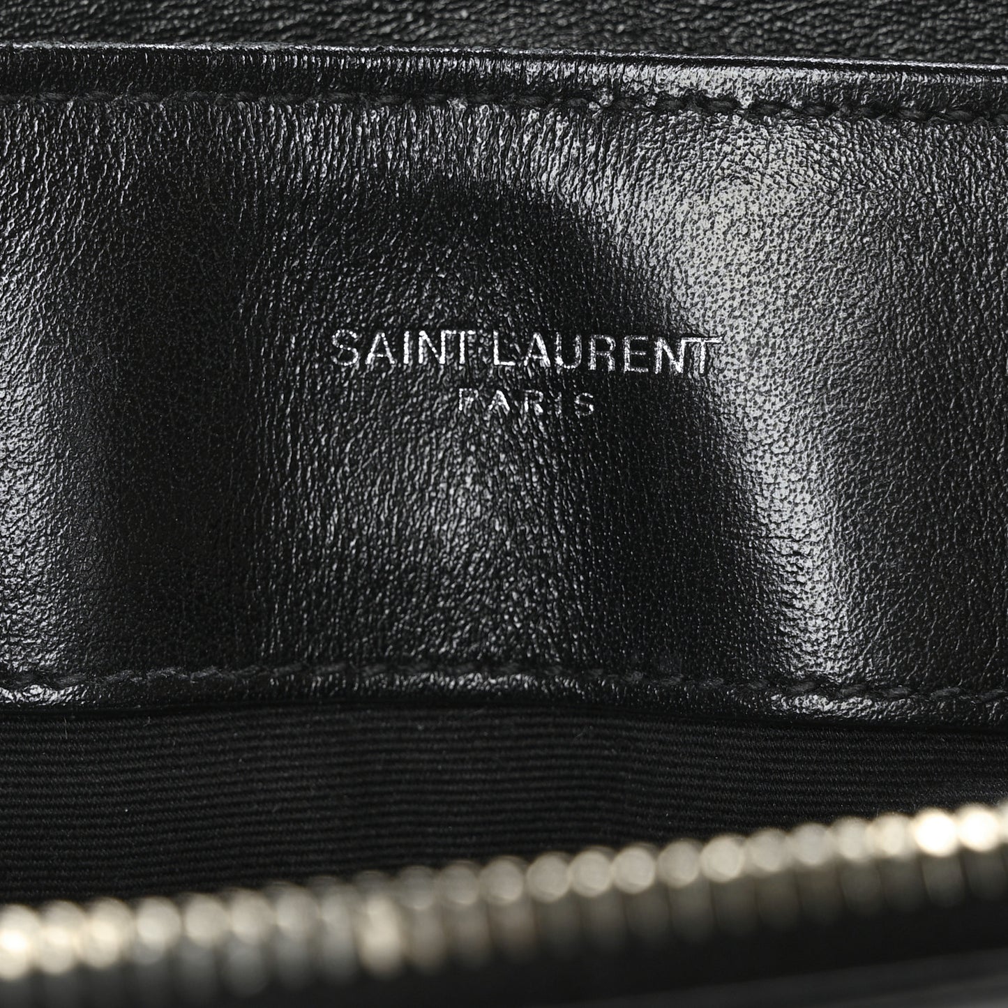 Calfskin Y Quilted Monogram Medium Loulou Chain Satchel Black