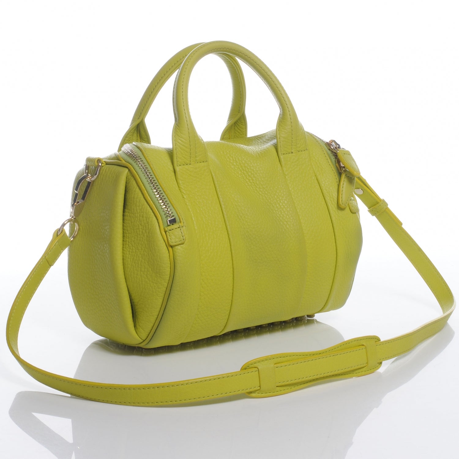 Alexander Wang Pebbled Leather Rockie Acid w Pale Gold Hardware 3 of 7