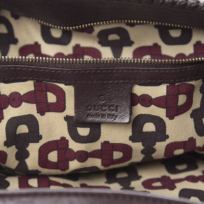 Gucci Guccissima Large Horsebit Chain Hobo Chocolate 6 of 20