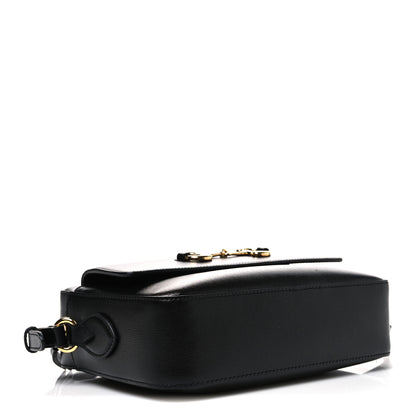 Gucci Textured Calfskin Small Horsebit 1955 Shoulder Bag Black 3 of 10