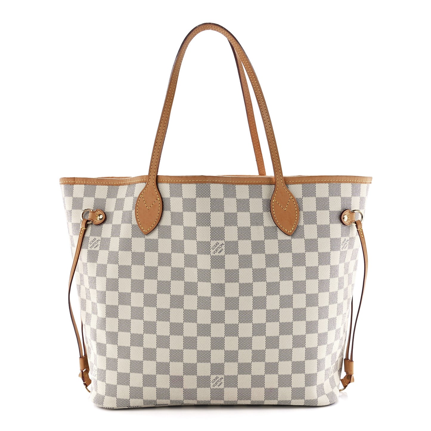 Damier Azur Neo Neverfull MM Rose Ballerine