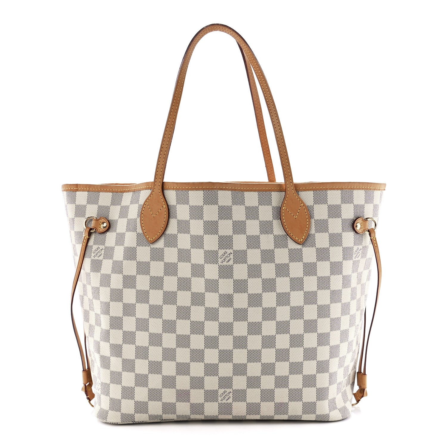 Louis Vuitton Damier Azur Neo Neverfull MM Rose Ballerine 3 of 15