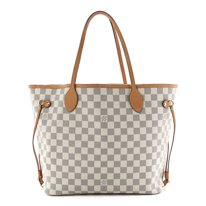 Louis Vuitton Damier Azur Neo Neverfull MM Rose Ballerine 3 of 15