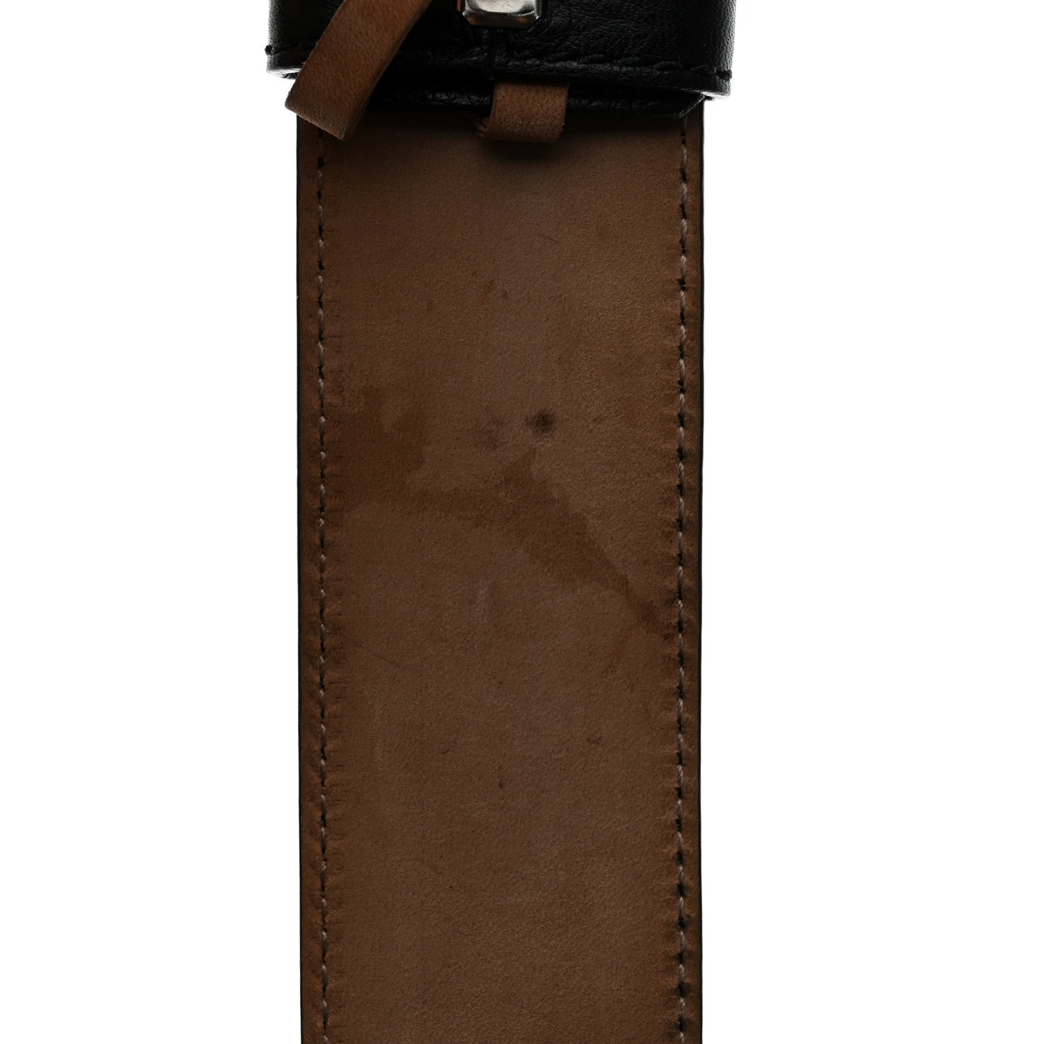 Gucci Pebbled Calfskin Interlocking G 40mm Belt 95 38 Black 6 of 6