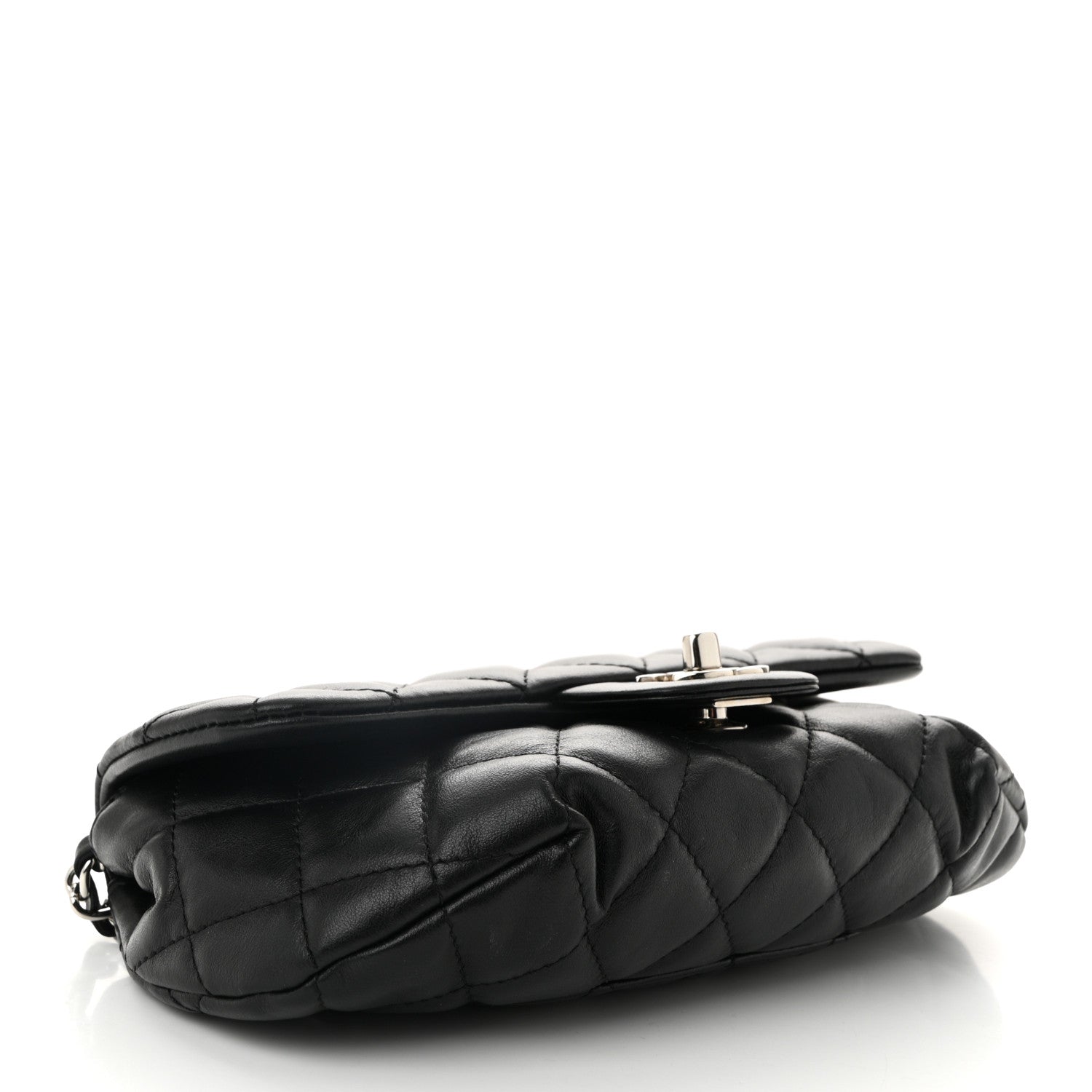 Chanel Calfskin Quilted CC Uniform Flap Belt Bag Black 4 of 11
