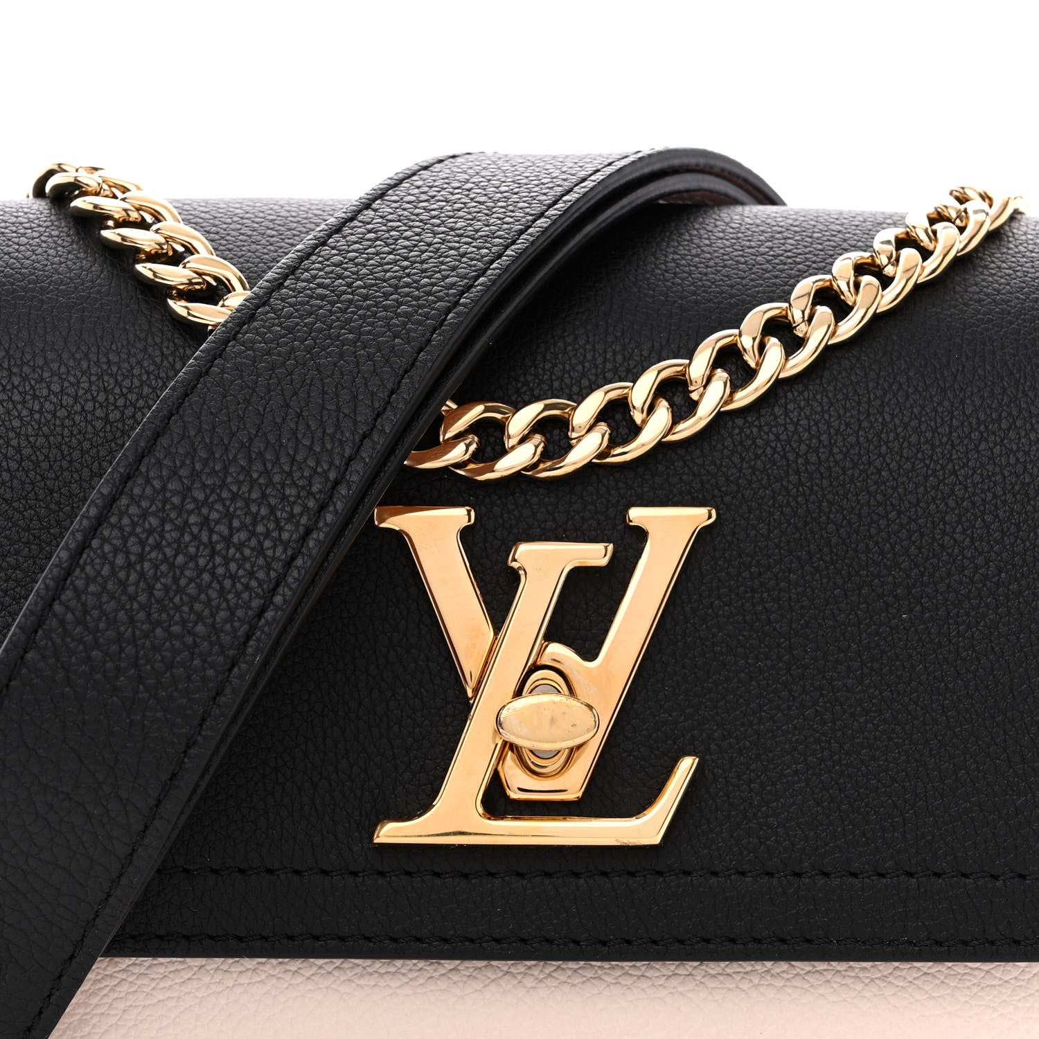 Louis Vuitton Grained Calfskin Lockme Tender Black 7 of 10