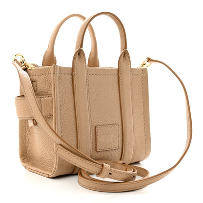 Marc Jacobs Grained Calfskin Micro The Tote Bag Camel 3 of 11
