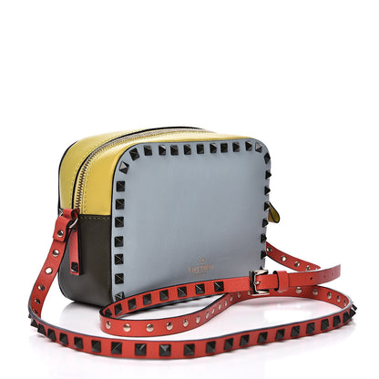 Valentino Garavani Calfskin Colorblock Rockstud Camera Crossbody Bag Multicolor 3 of 10