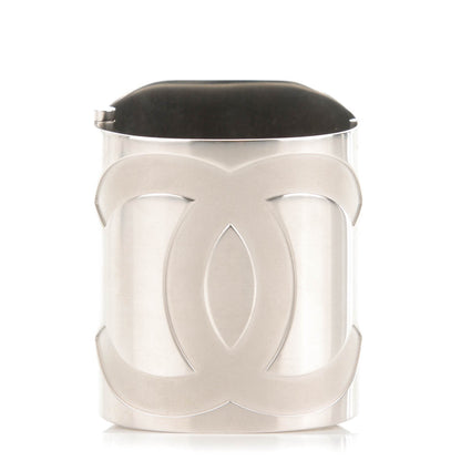 Chanel Metal Wide CC Mirror Cuff Silver 1 of 6