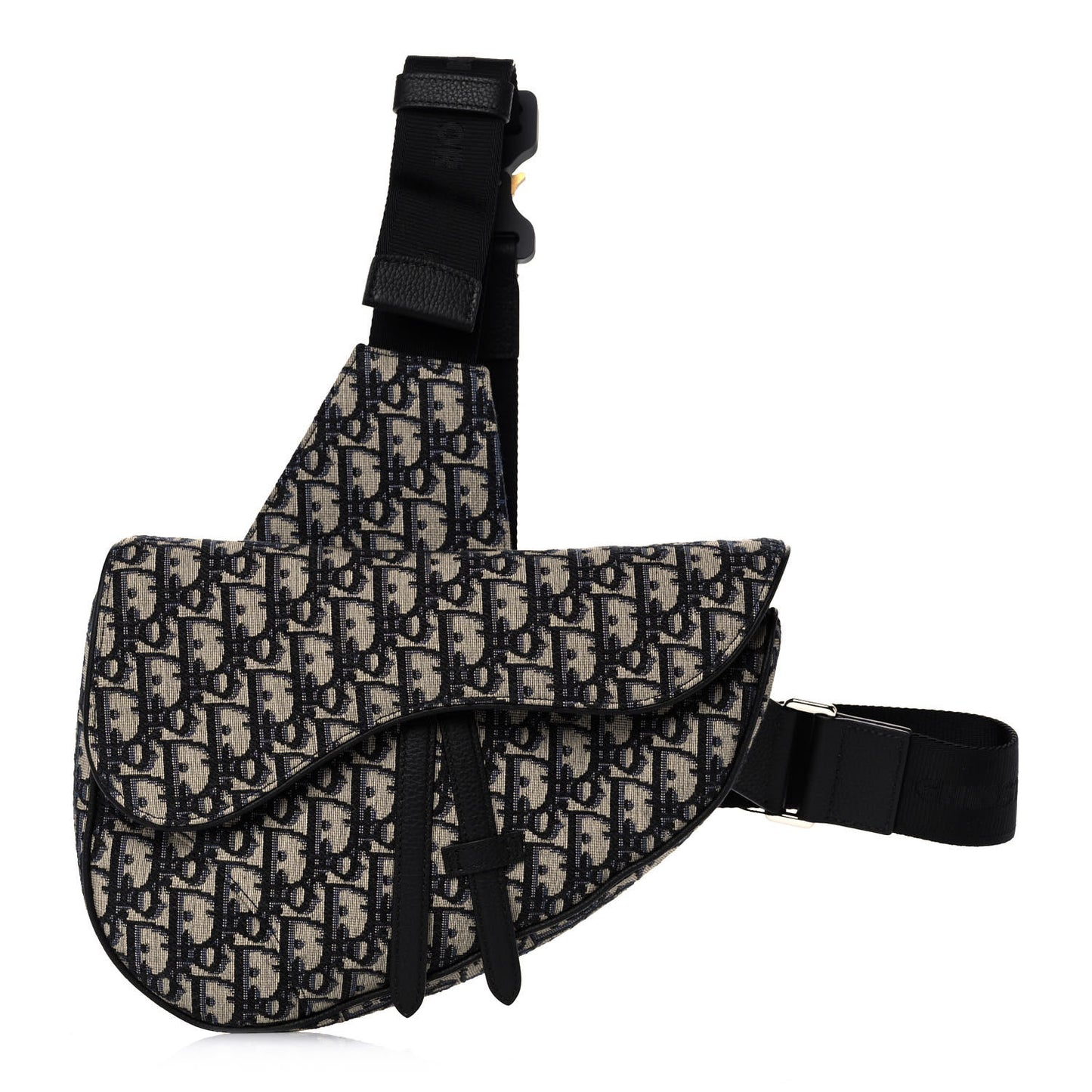 Oblique Mens Saddle Bag Blue