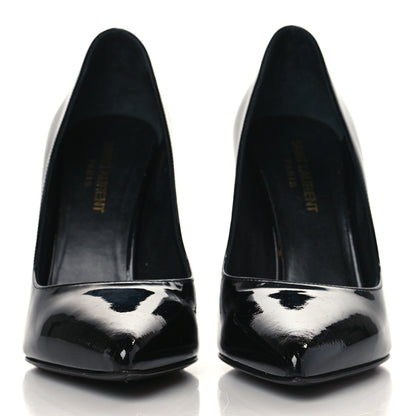 Saint Laurent Patent Classic Paris 105 Escarpin Pumps 37.5 Black 2 of 10