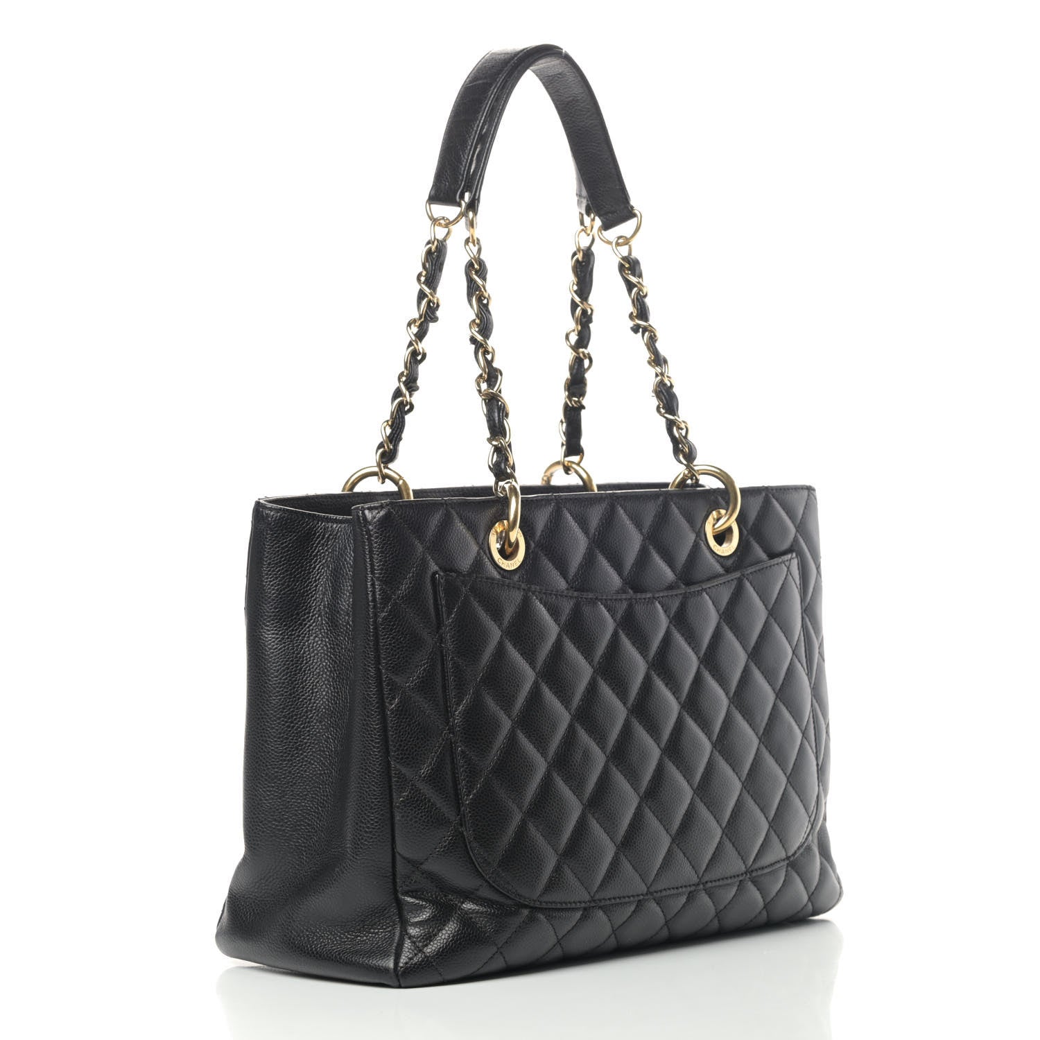Chanel Caviar Quilted Grand Shopping Tote GST Black 2 of 5