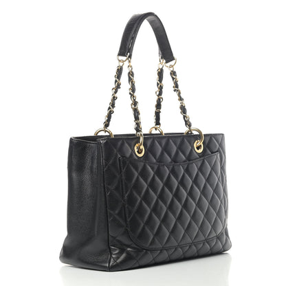 Chanel Caviar Quilted Grand Shopping Tote GST Black 2 of 5