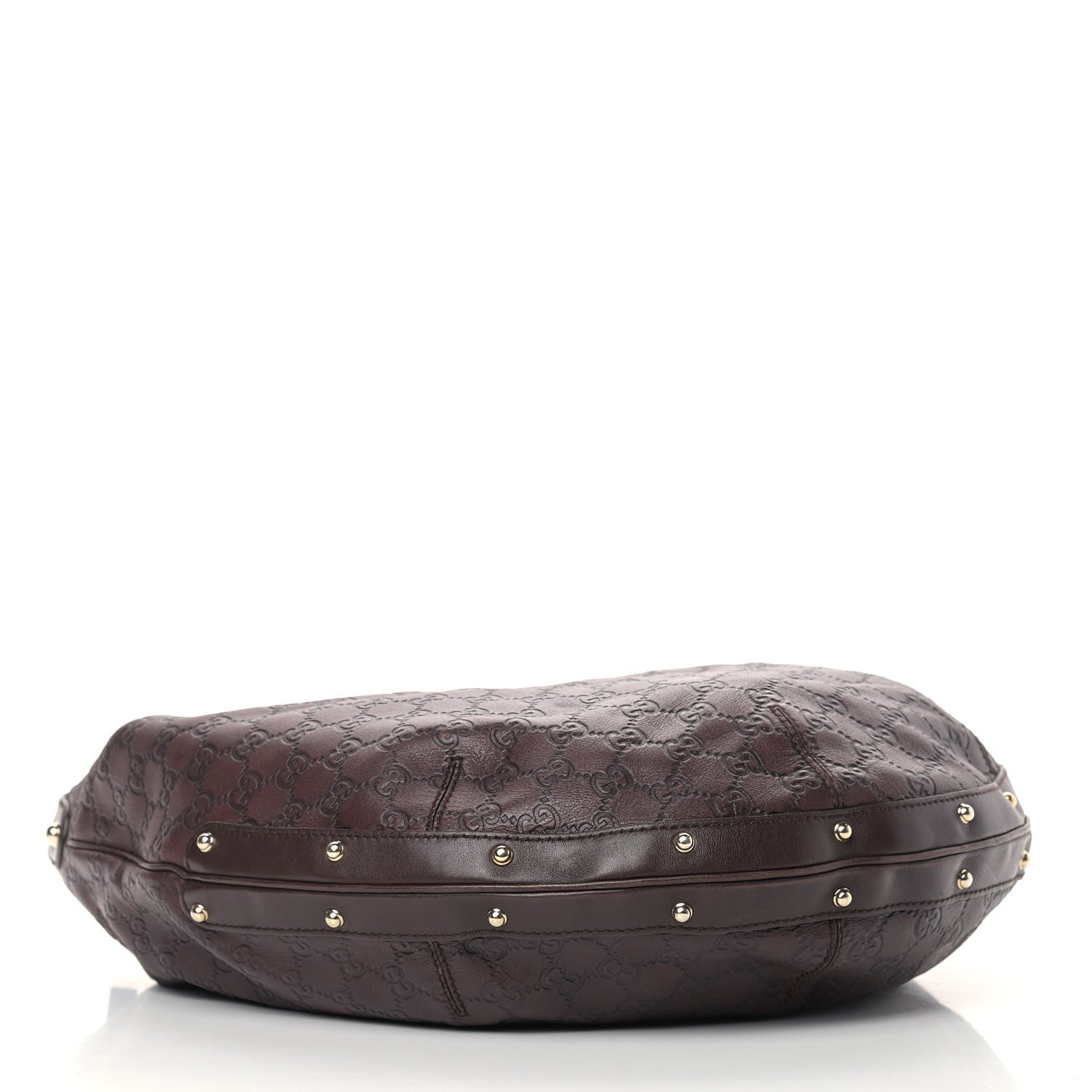 Gucci Guccissima Large Biba Hobo Dark Brown 4 of 11