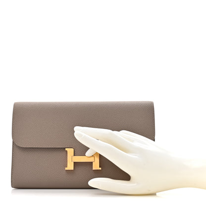Hermes Epsom Constance Long Wallet Gris Asphalte 2 of 11
