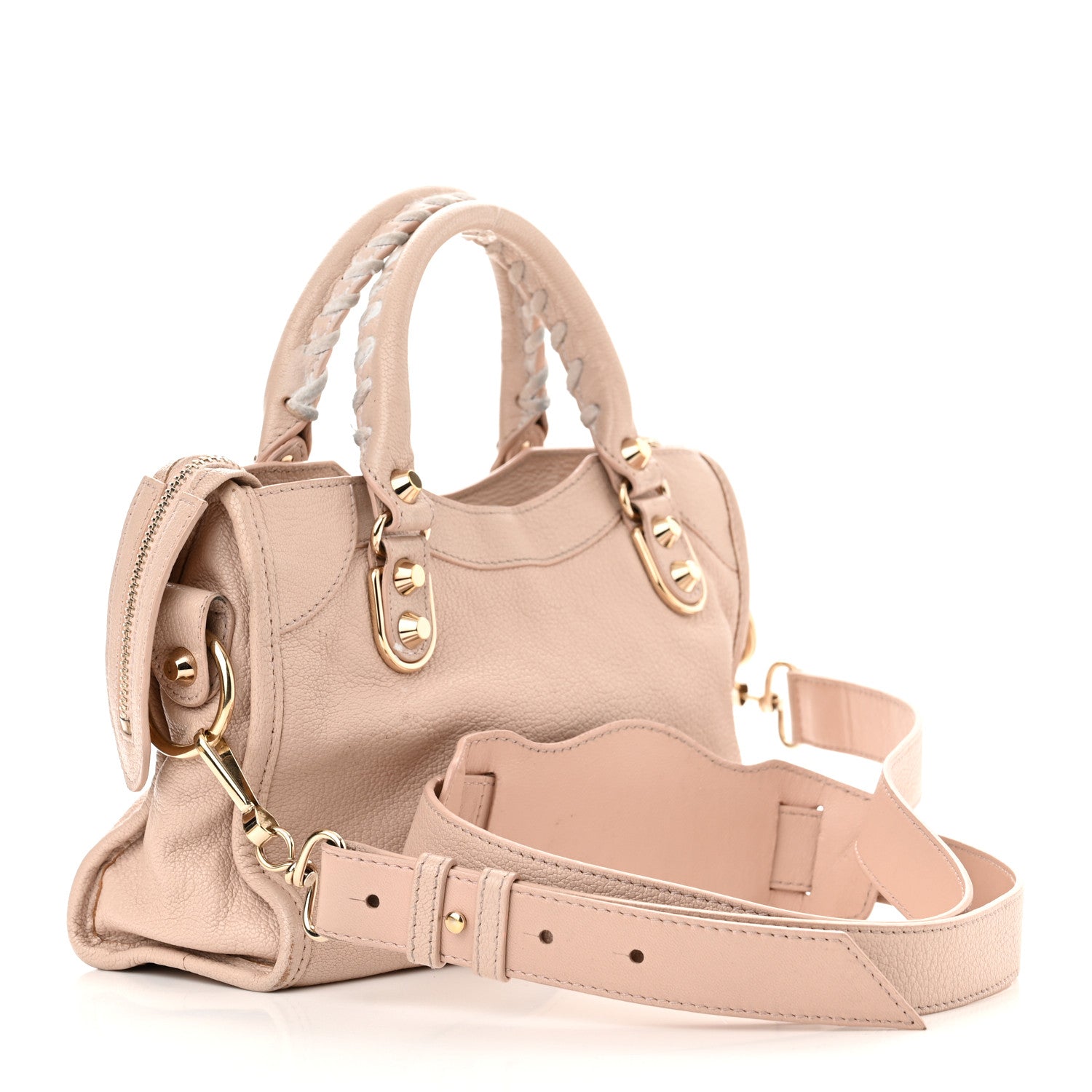 Balenciaga Chevre Gold Metallic Edge Hardware Mini City Rose Aubepine Bois de Rose 3 of 12