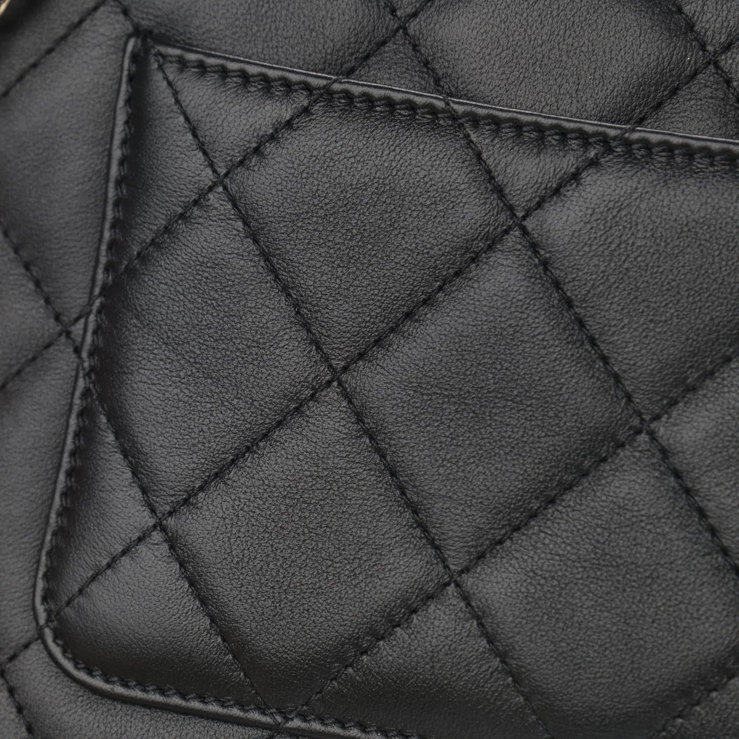 Calfskin Quilted Coco Lady Flap Black