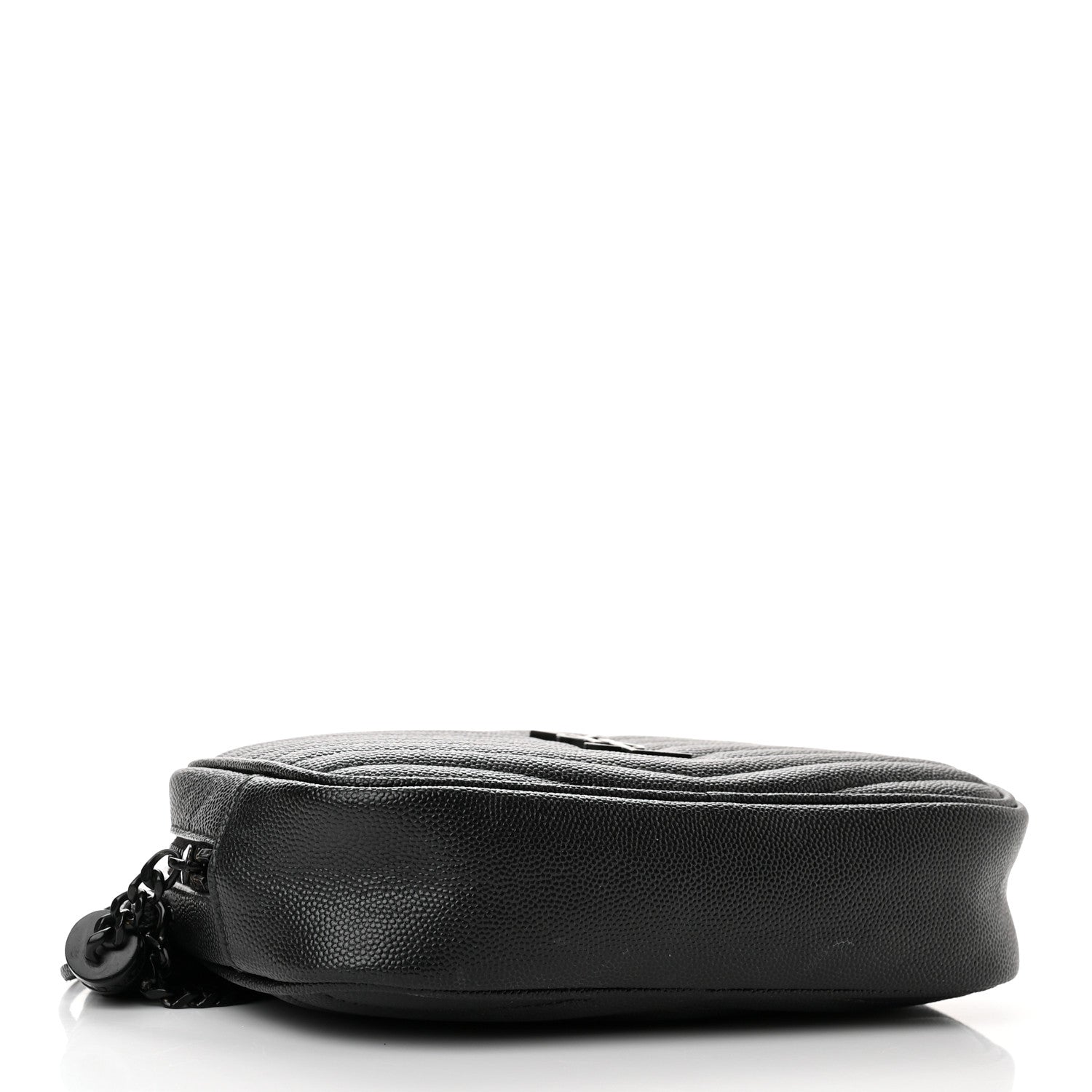Saint Laurent Grain De Poudre Matelasse Monochrome Monogram Mini Lou Camera Bag Black 4 of 11