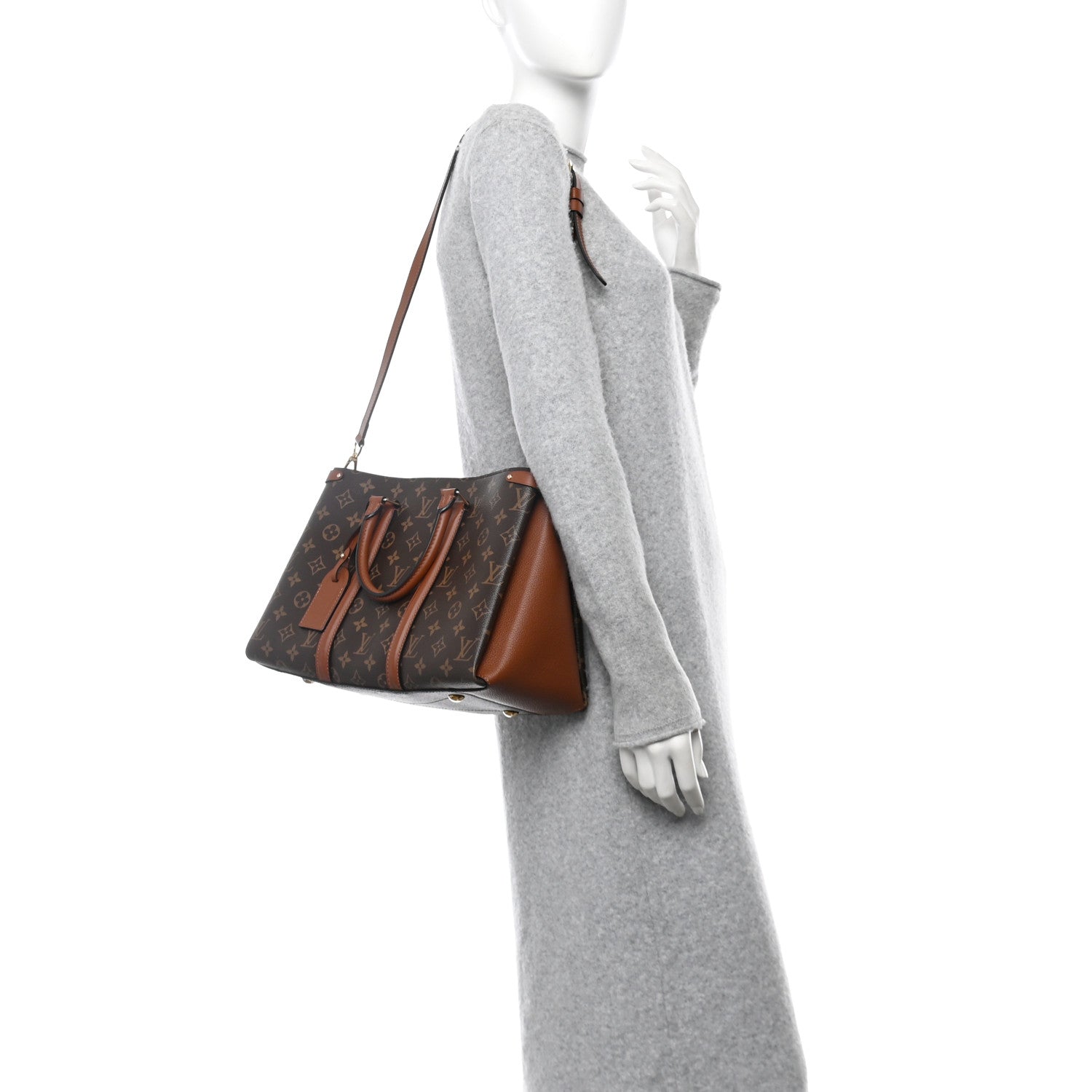 Louis Vuitton Monogram Soufflot MM Caramel 2 of 12