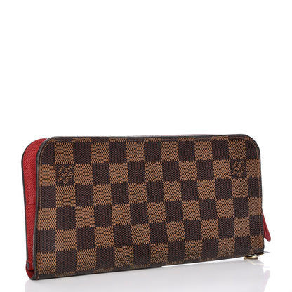 Louis Vuitton Damier Ebene Insolite Wallet Red 3 of 9