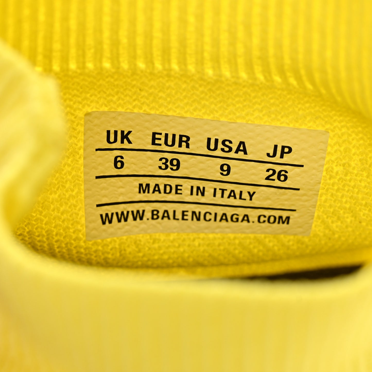 Ribbed Knit Womens Speed 2.0 Transparent Sole Sneakers 39 Yellow