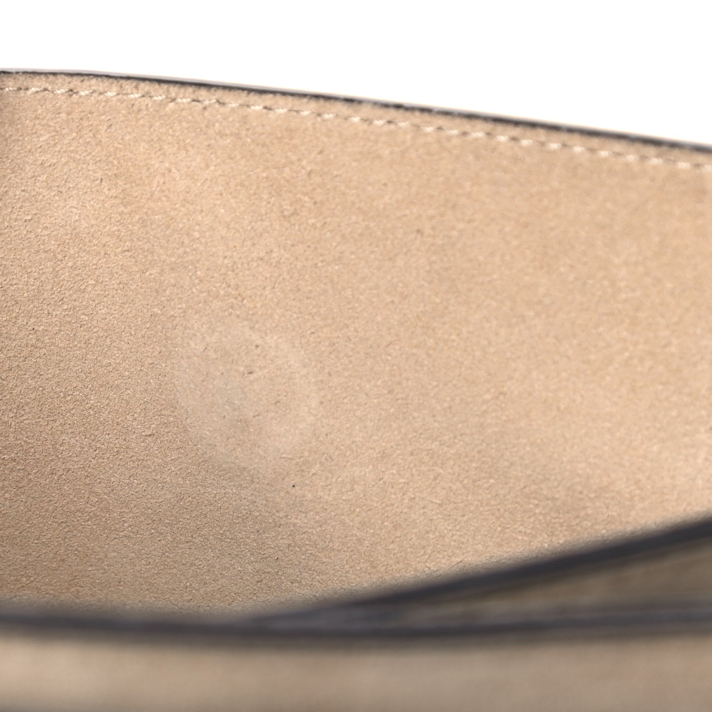 Suede Calfskin Small Faye Shoulder Bag Motty Grey