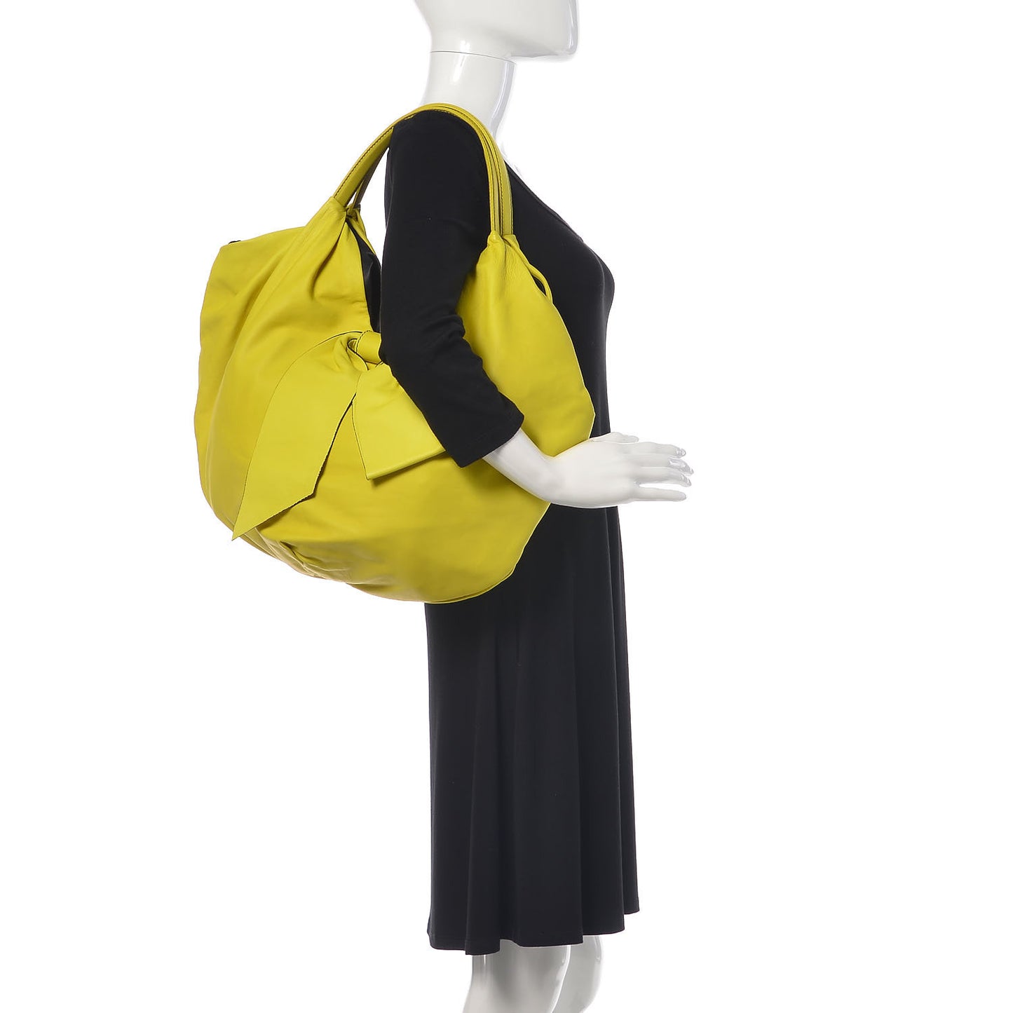 Nappa 360 Bow Shoulder Bag Yellow