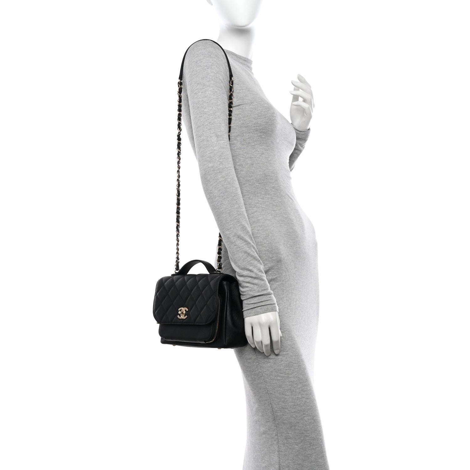Chanel Caviar Quilted Medium Business Affinity Flap Black 3 of 14