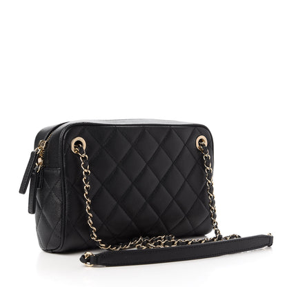 Chanel Caviar Quilted Small In & Out Camera Case Black 3 of 12