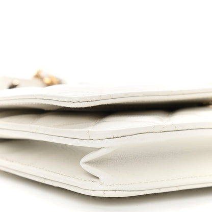Chanel Goatskin Quilted Punk Essentials Wallet On Chain WOC White 10 of 12